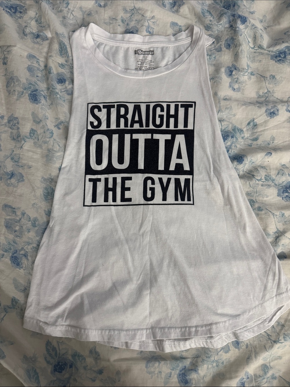 Straight Outta The Gym White Muscle Tank